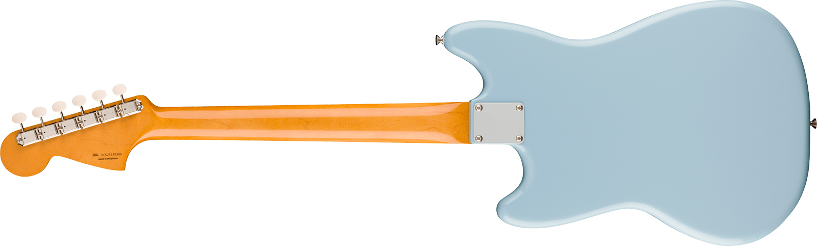 Fender Mustang Mid 60s Vintera 3 Mex Shsc 2s Trem Rw - Sonic Blue - Retro rock electric guitar - Variation 1