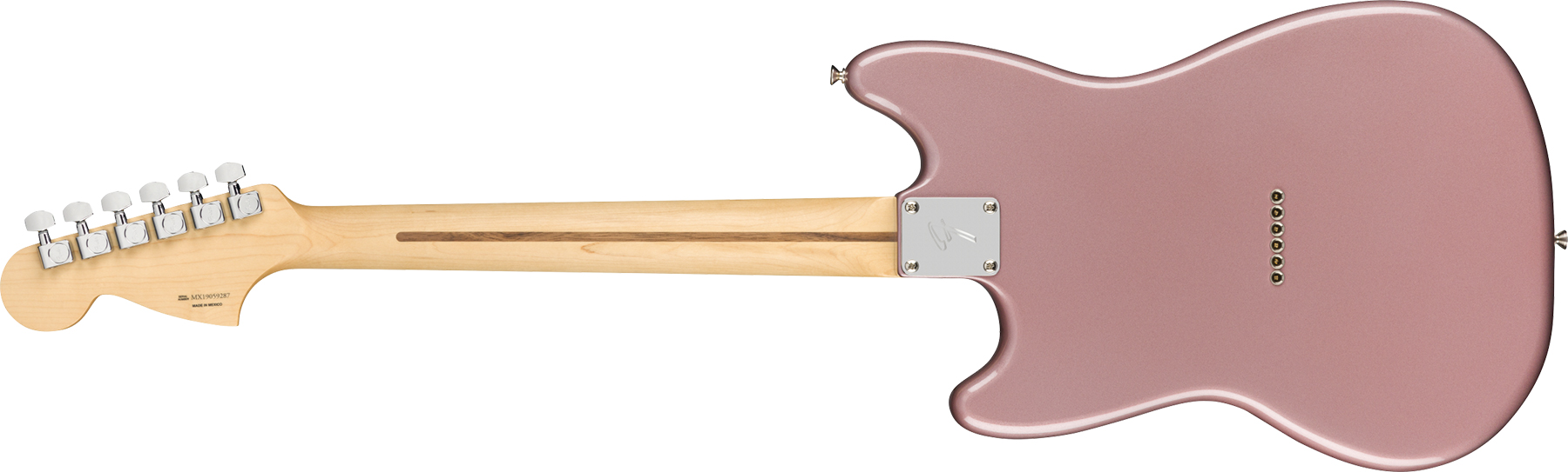 Fender Mustang Player 90 Mex Ht 2p90 Pf - Burgundy Mist Metallic - Retro rock electric guitar - Variation 1