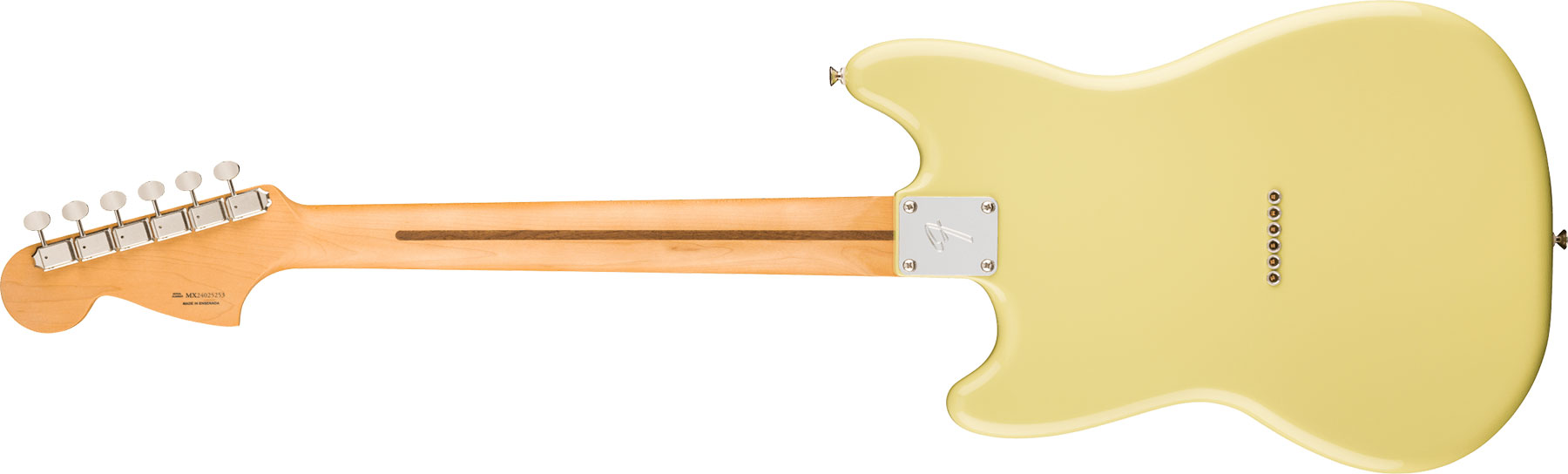 Fender Mustang Player Ii Mex 2s Ht Mn - Hialeah Yellow - Retro rock electric guitar - Variation 1