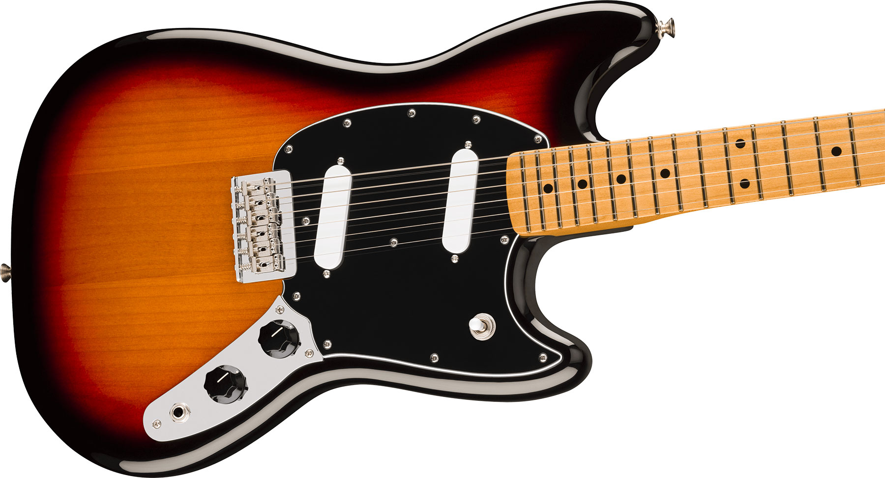 Fender Mustang Player Ii Mex 2s Ht Mn - 3-color Sunburst - Retro rock electric guitar - Variation 2