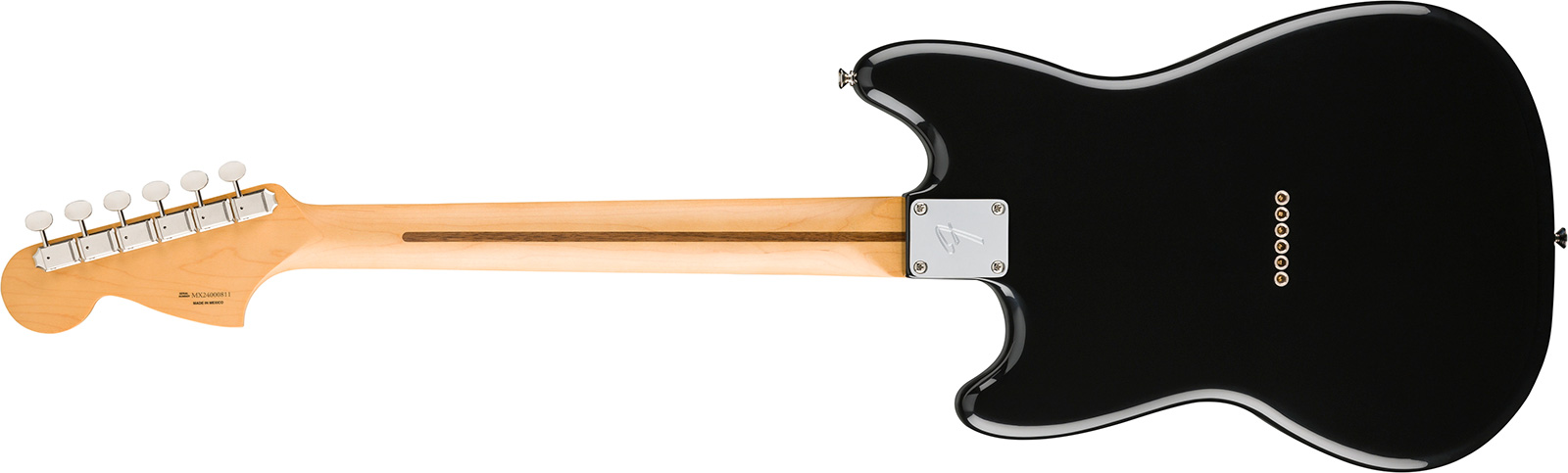 Fender Mustang Player Ii Mex 2s Ht Rw - Black - Retro rock electric guitar - Variation 1