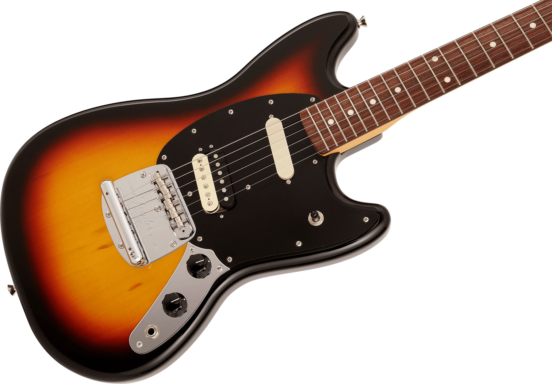 Fender Mustang Reverse Headstock Traditional Ltd Jap Hs Trem Rw - 3-color Sunburst - Str shape electric guitar - Variation 2