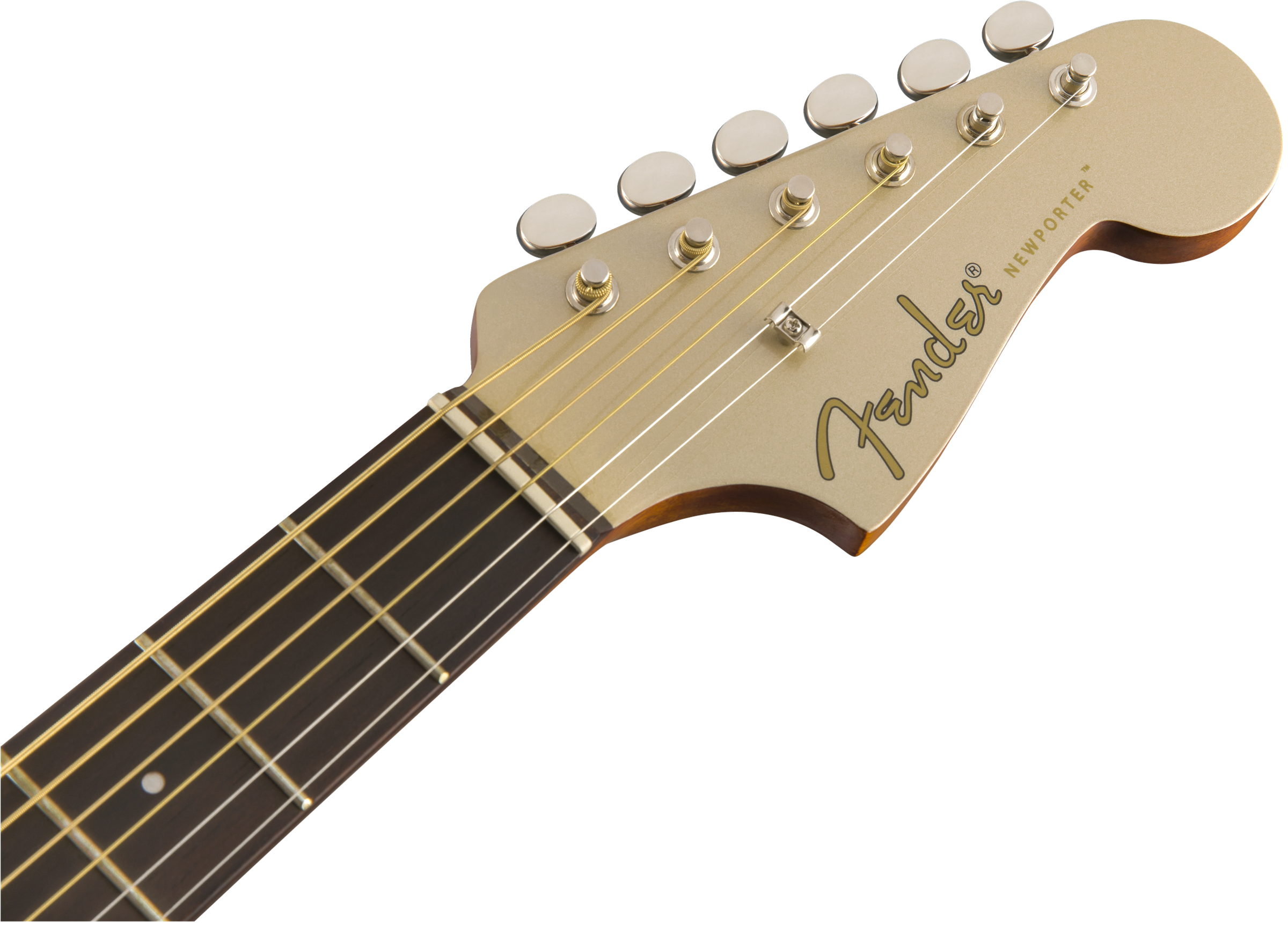 Fender Newporter Player Auditorium Cw Epicea Acajou Wal - Champagne - Electro acoustic guitar - Variation 5