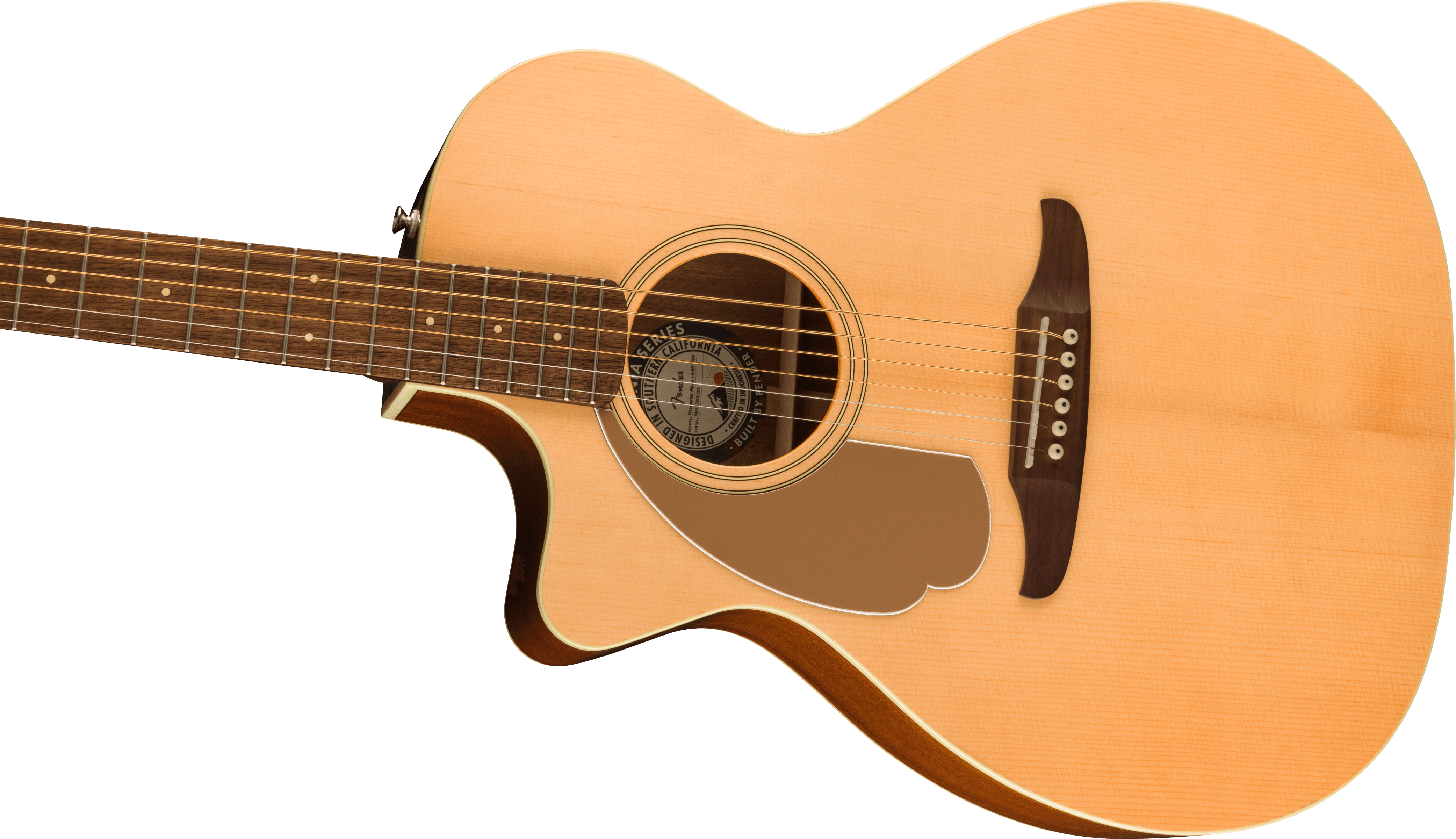 Fender Newporter Player Auditorium Gaucher Cw Epicea Acajou Wal - Natural - Folk guitar - Variation 2