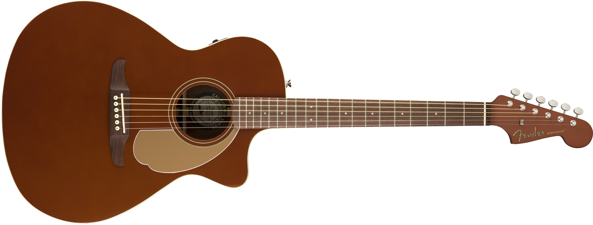 Fender Newporter Player - Rustic Copper - Acoustic guitar & electro - Variation 1