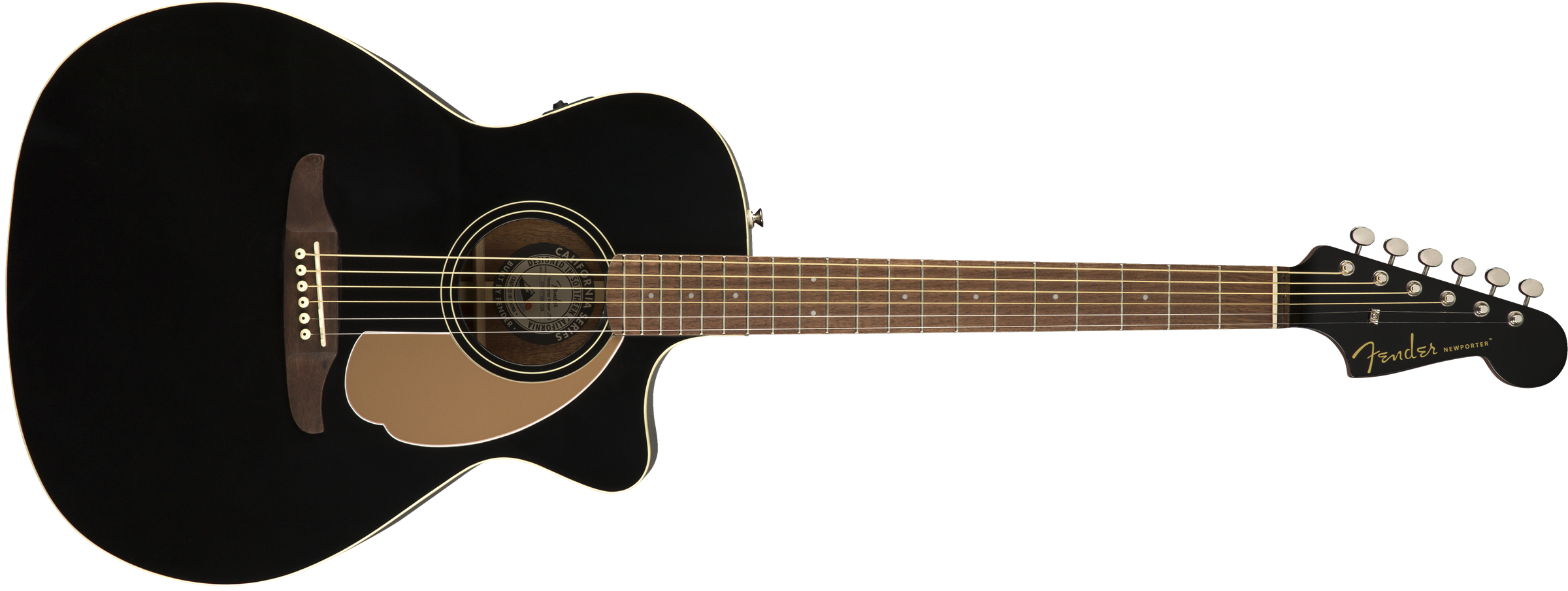 Fender Newporter Player - Jetty Black - Acoustic guitar & electro - Variation 1