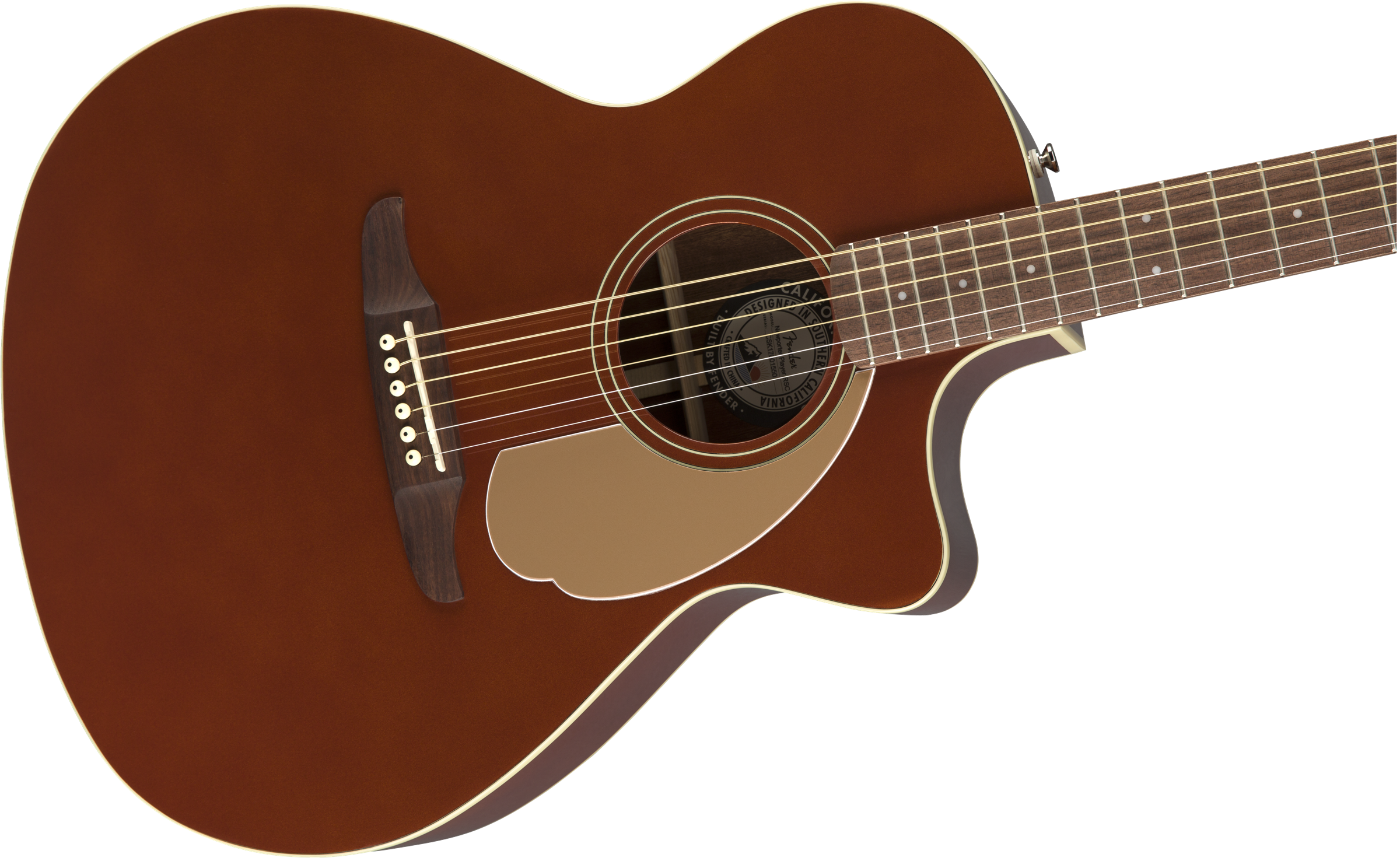 Fender Newporter Player - Rustic Copper - Acoustic guitar & electro - Variation 2