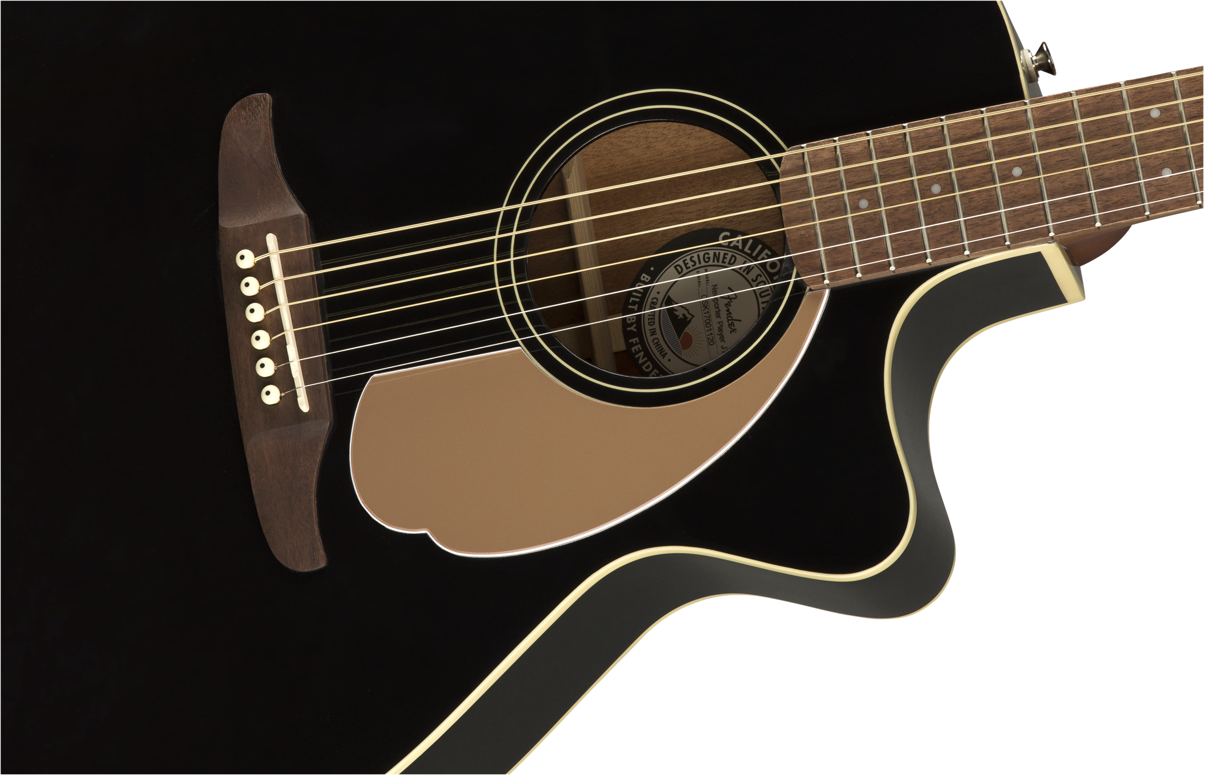 Fender Newporter Player - Jetty Black - Acoustic guitar & electro - Variation 2