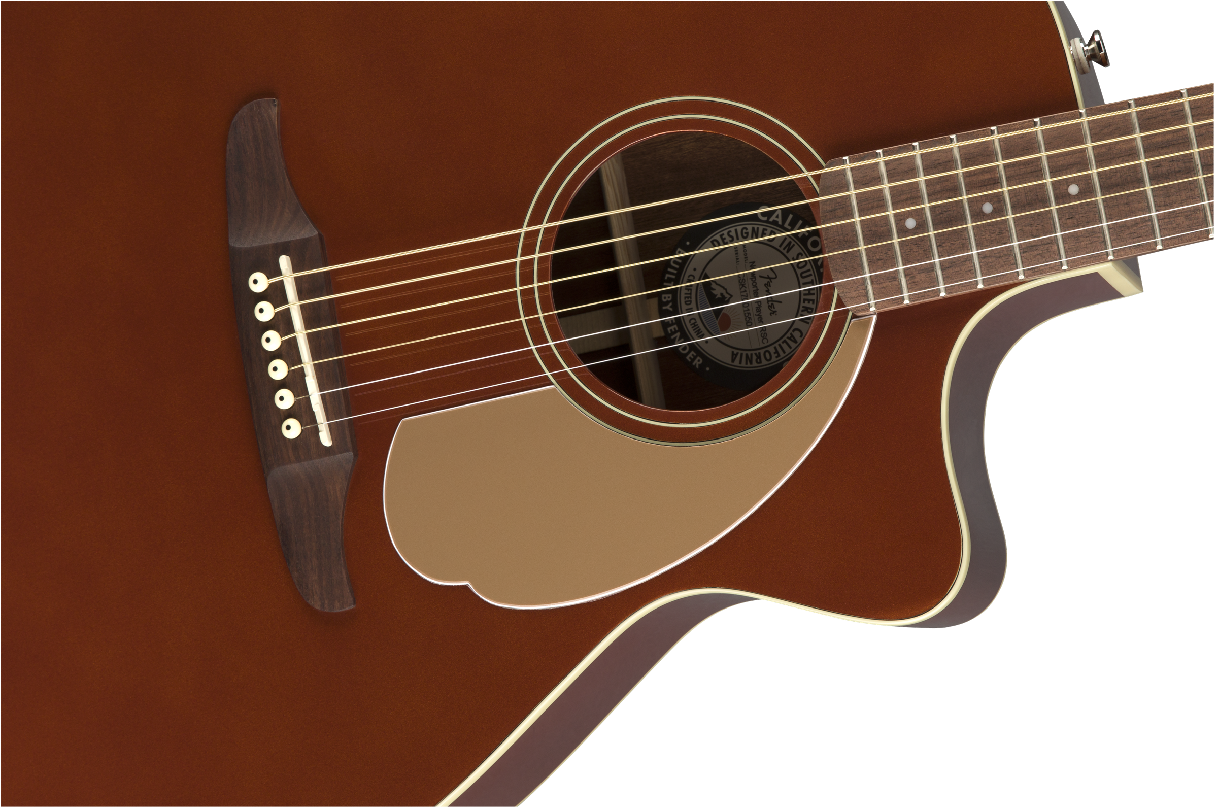 Fender Newporter Player - Rustic Copper - Acoustic guitar & electro - Variation 3