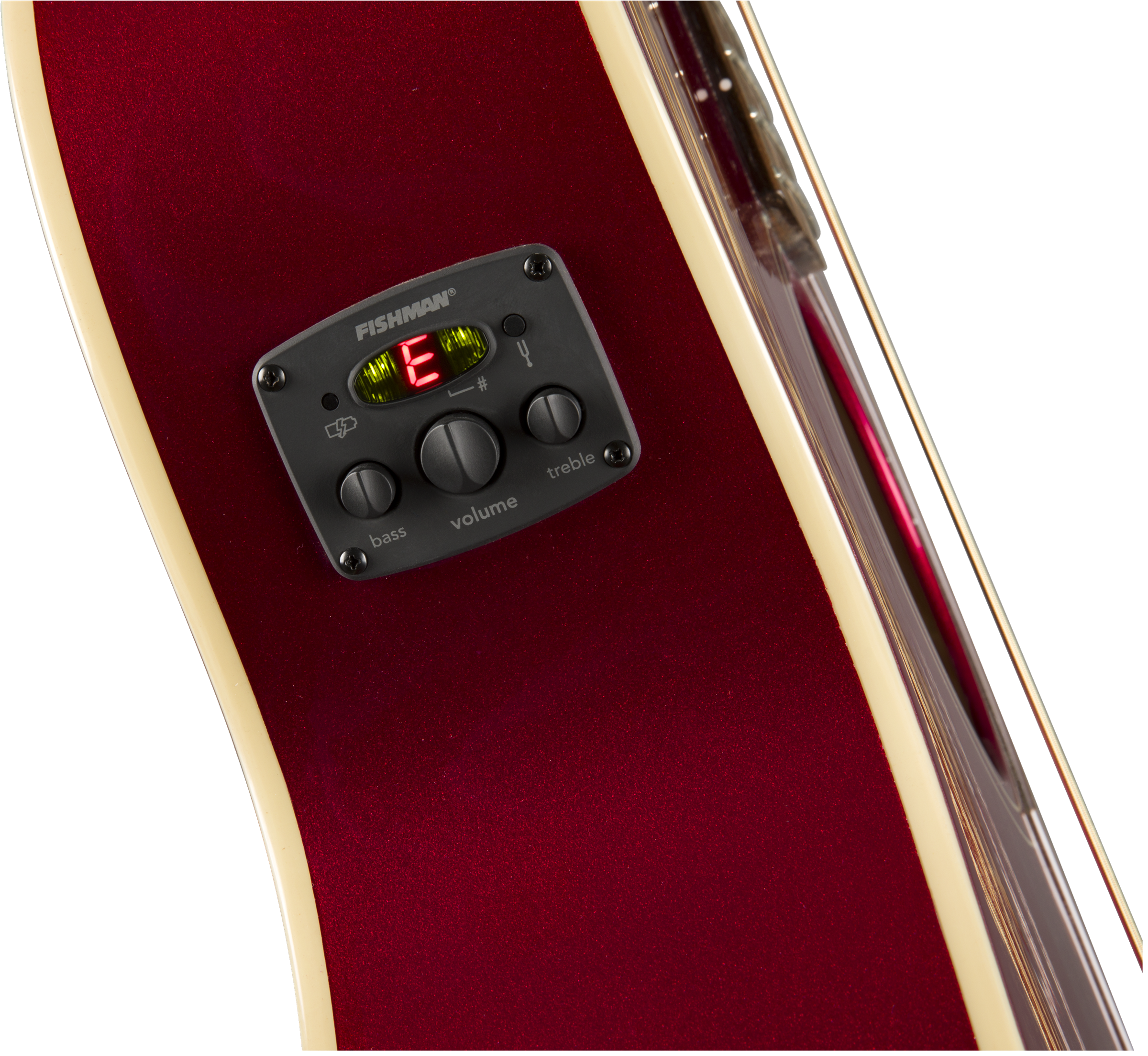 Fender Newporter Player Auditorium Cw Epicea Acajou Wal - Candy Apple Red - Electro acoustic guitar - Variation 5