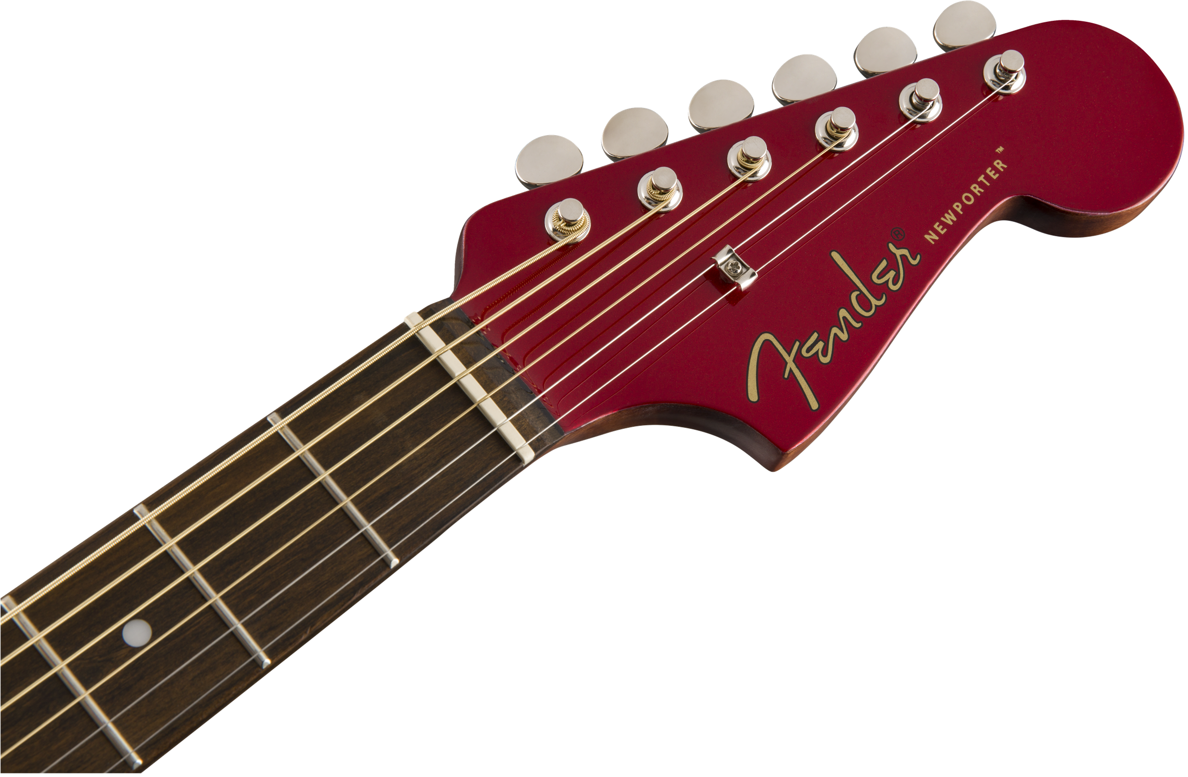 Fender Newporter Player Auditorium Cw Epicea Acajou Wal - Candy Apple Red - Electro acoustic guitar - Variation 6