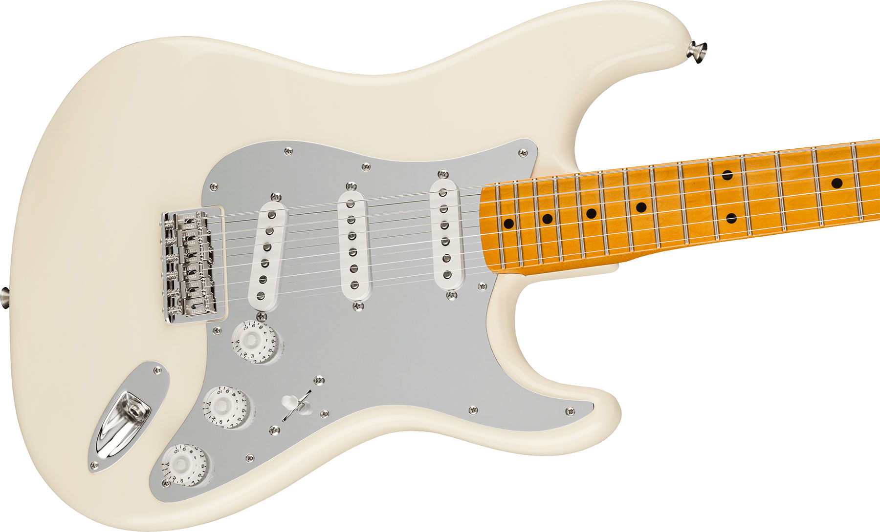 Fender Nile Rodgers Strat Hitmaker Usa Signature 3s Ht Mn - Olympic White - Str shape electric guitar - Variation 2