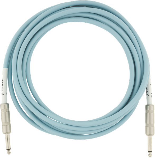 Fender Original Instrument Cable Droit/droit 10ft Daphne Blue - Cable - Variation 1