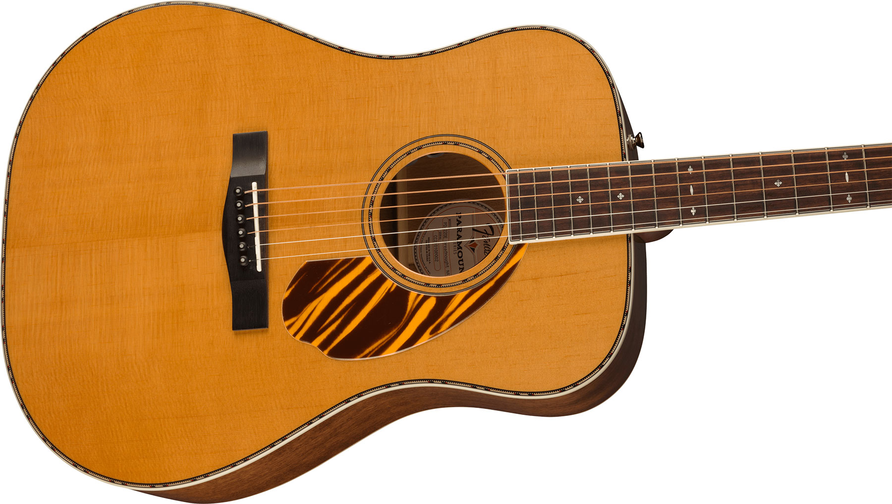 Fender Pd-220e Paramount Dreadnought Epicea Acajou Ova - Natural - Electro acoustic guitar - Variation 2
