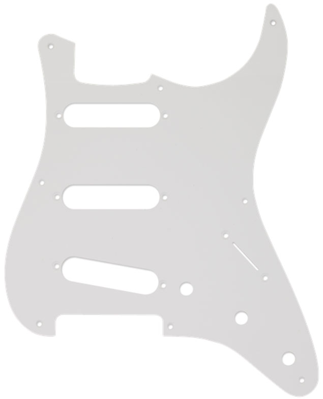 Fender Pickguard Stratocaster SSS '50s Vintage 8Hole White Pickguard