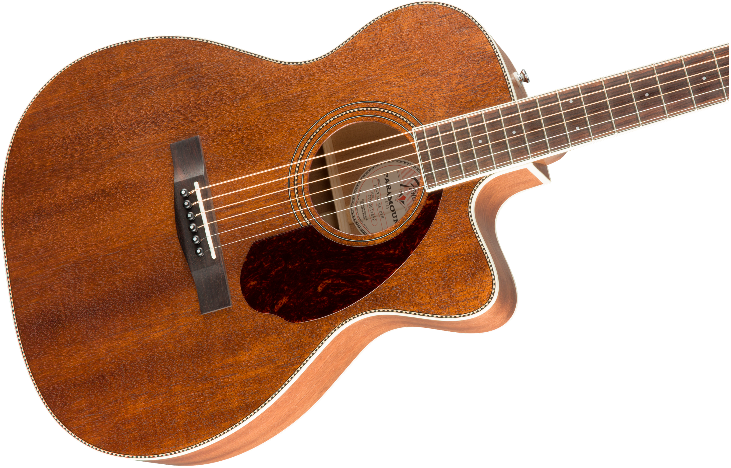 Fender Pm-3 Triple-0 All-mahogany - Natural - Acoustic guitar & electro - Variation 1