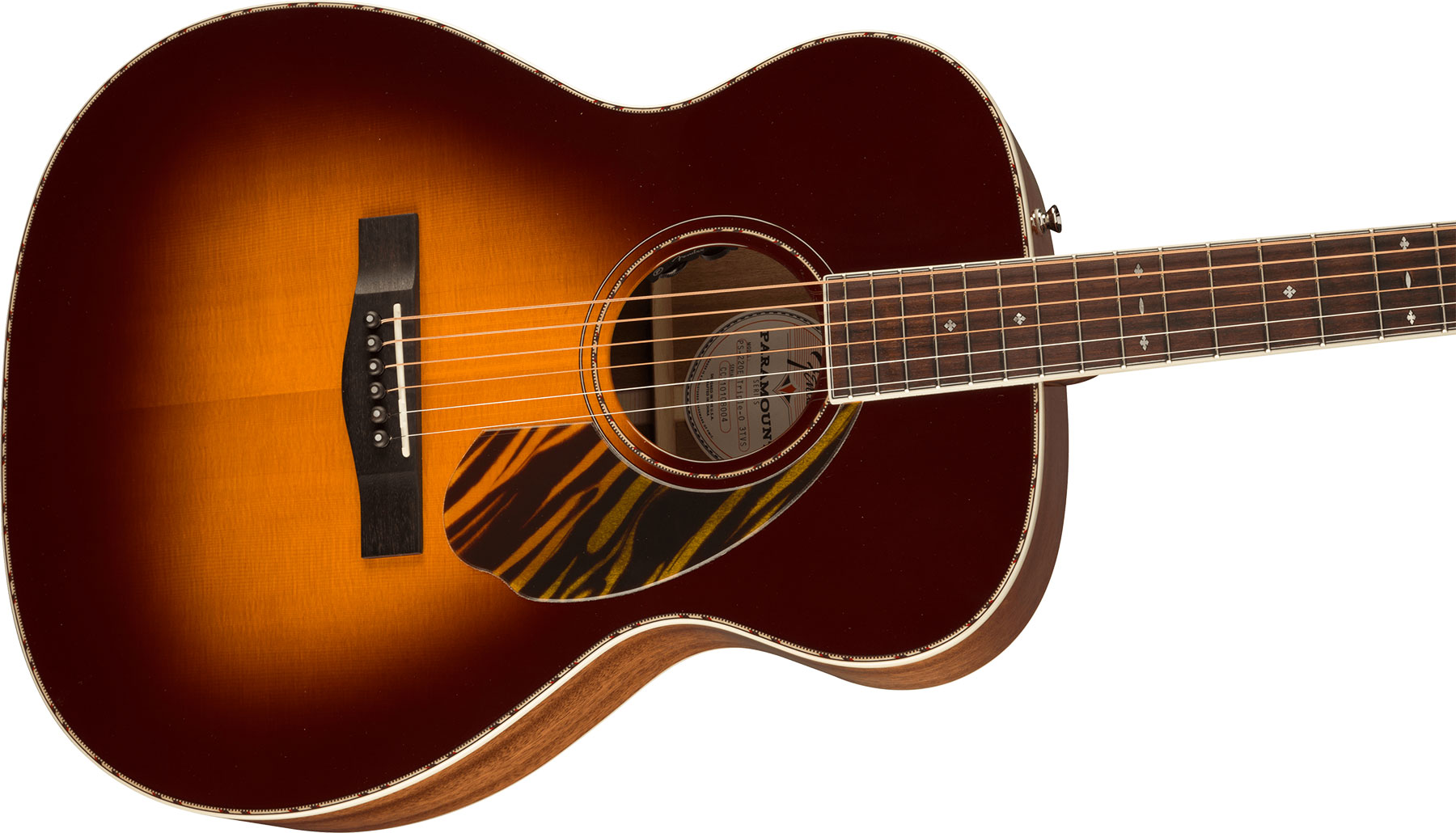 Fender Po-220e Paramount Orchestra Model Om Acajou Ova - 3-color Vintage Sunburst - Electro acoustic guitar - Variation 2
