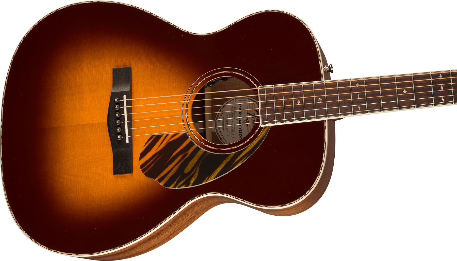 Fender Po-220e Paramount Orchestra Model Om Acajou Ova - 3-color Vintage Sunburst - Folk guitar - Variation 2