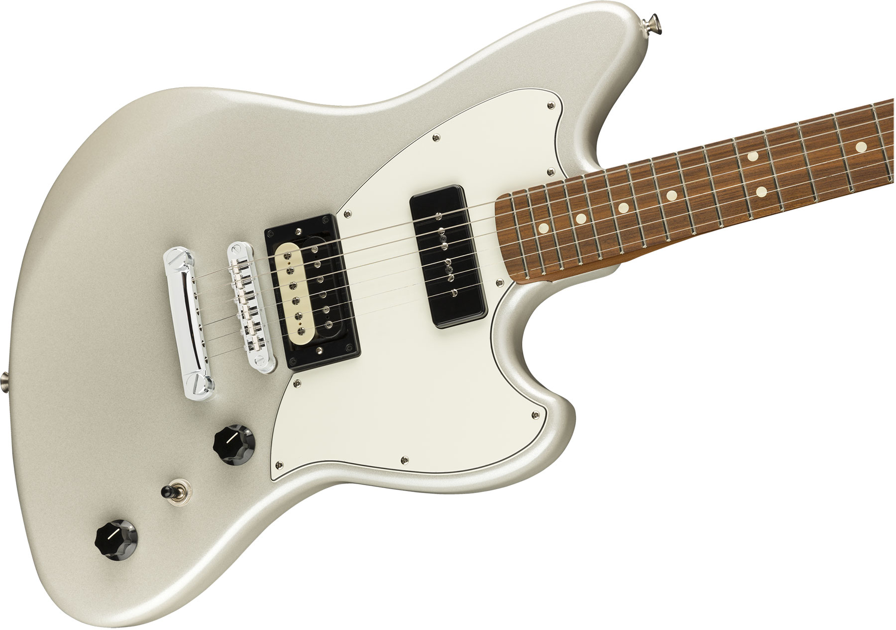 Fender Powercaster Alternate Reality Ltd Hp90 Ht Pf - White Opal - Retro rock electric guitar - Variation 2