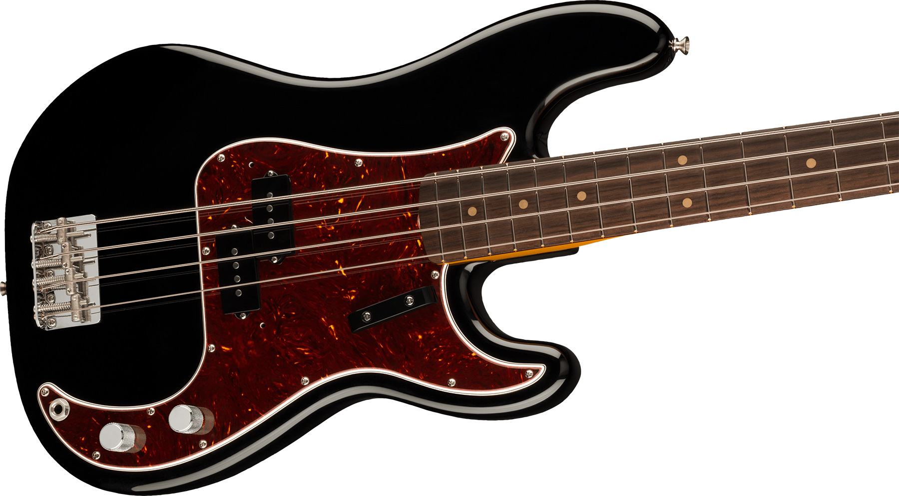 Fender Precision Bass 1960 American Vintage Ii Usa Rw - Black - Solid body electric bass - Variation 2