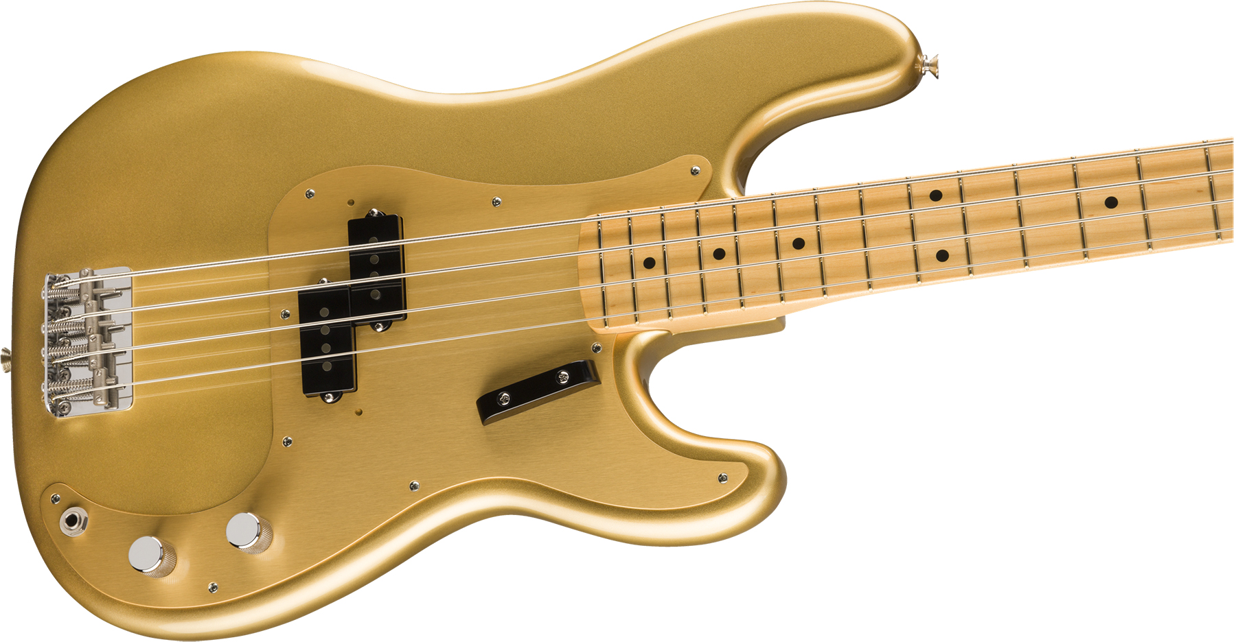 Fender Precision Bass '50s American Original Usa Mn - Aztec Gold - Solid body electric bass - Variation 1