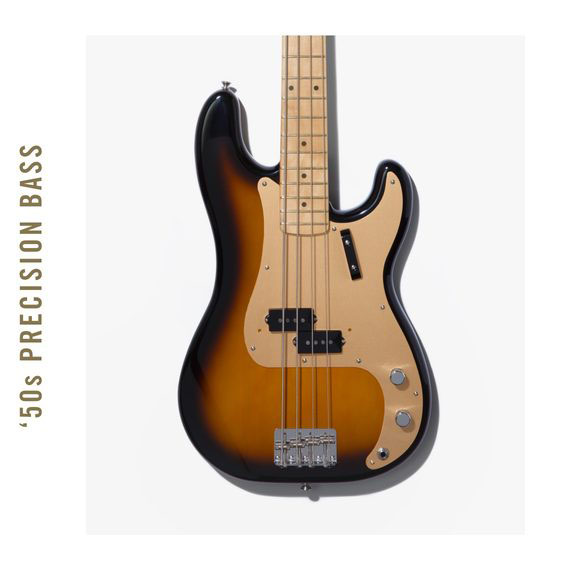 Fender Precision Bass '50s American Original Usa Mn - 2-color Sunburst - Solid body electric bass - Variation 3