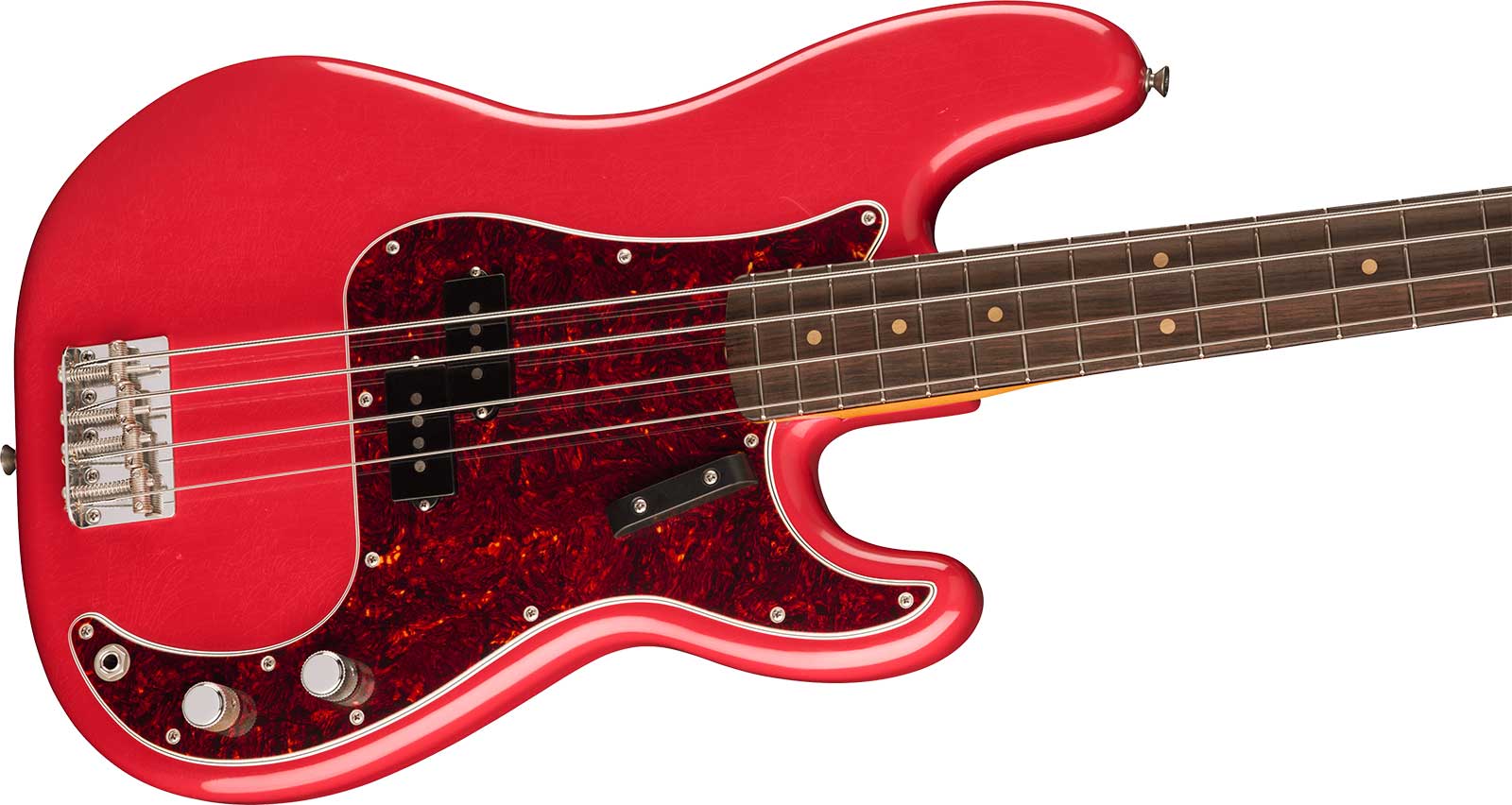 Fender Precision Bass 60s Road Worn Vintera 2 Ltd Mex Rw - Fiesta Red - Solid body electric bass - Variation 2