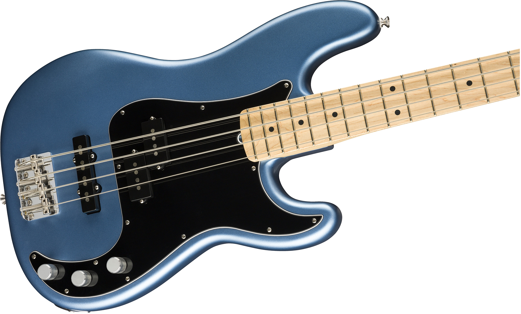 Fender Precision Bass American Performer Usa Mn - Satin Lake Placid Blue - Solid body electric bass - Variation 2