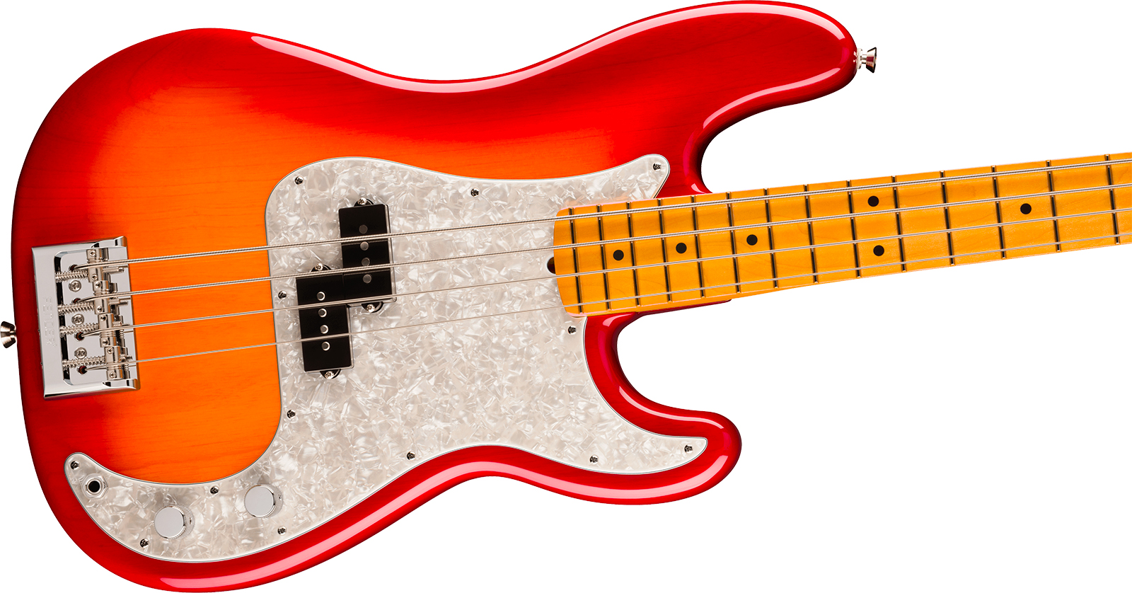 Fender Precision Bass American Pro. Usa Mn - Aged Cherry Burst - Solid body electric bass - Variation 1