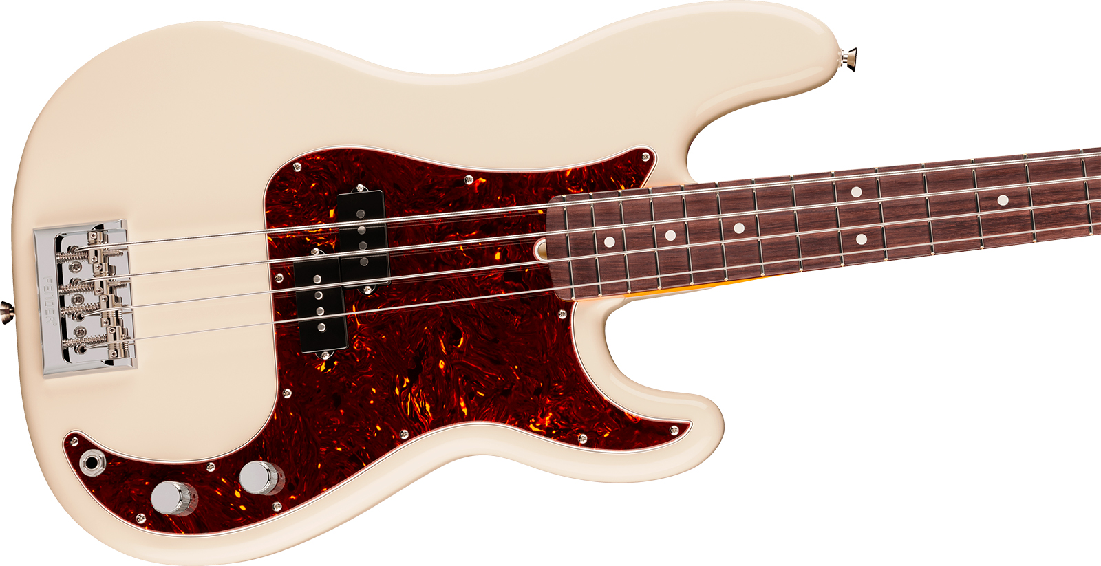 Fender Precision Bass American Pro. Usa Rw - Olympic White - Solid body electric bass - Variation 2