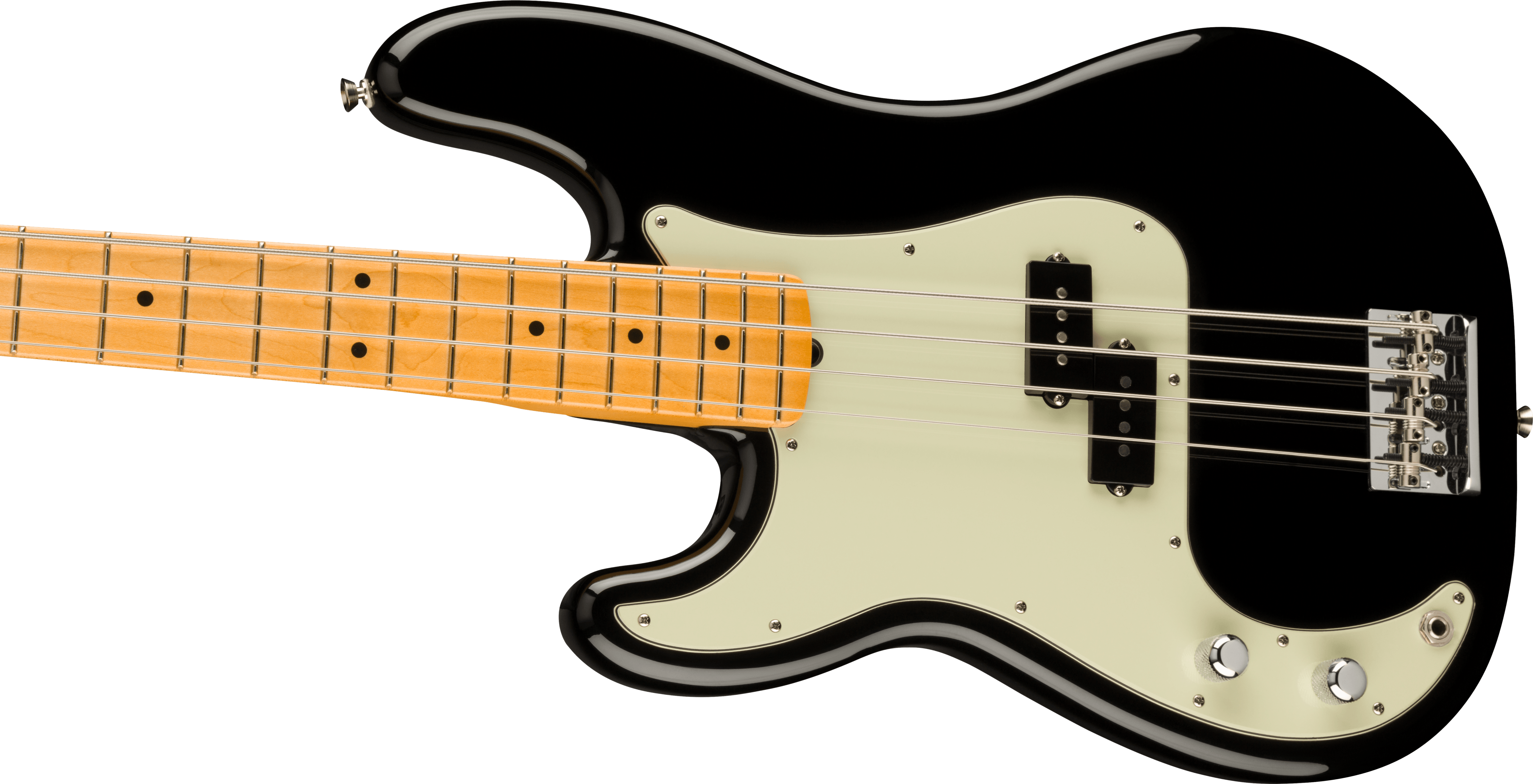 Fender Precision Bass American Professional Ii Lh Gaucher Usa Mn - Black - Solid body electric bass - Variation 2