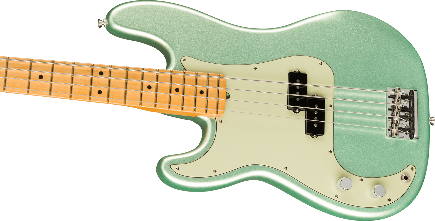 Fender Precision Bass American Professional Ii Lh Gaucher Usa Mn - Mystic Surf Green - Solid body electric bass - Variation 2
