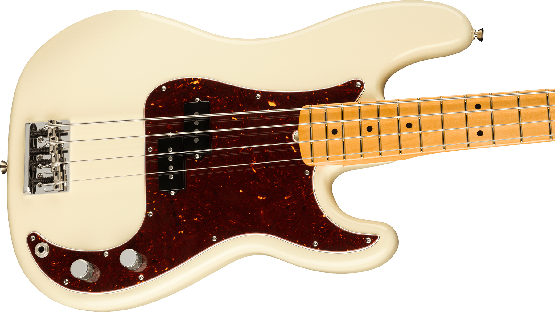 Fender Precision Bass American Professional Ii Usa Mn - Olympic White - Solid body electric bass - Variation 2