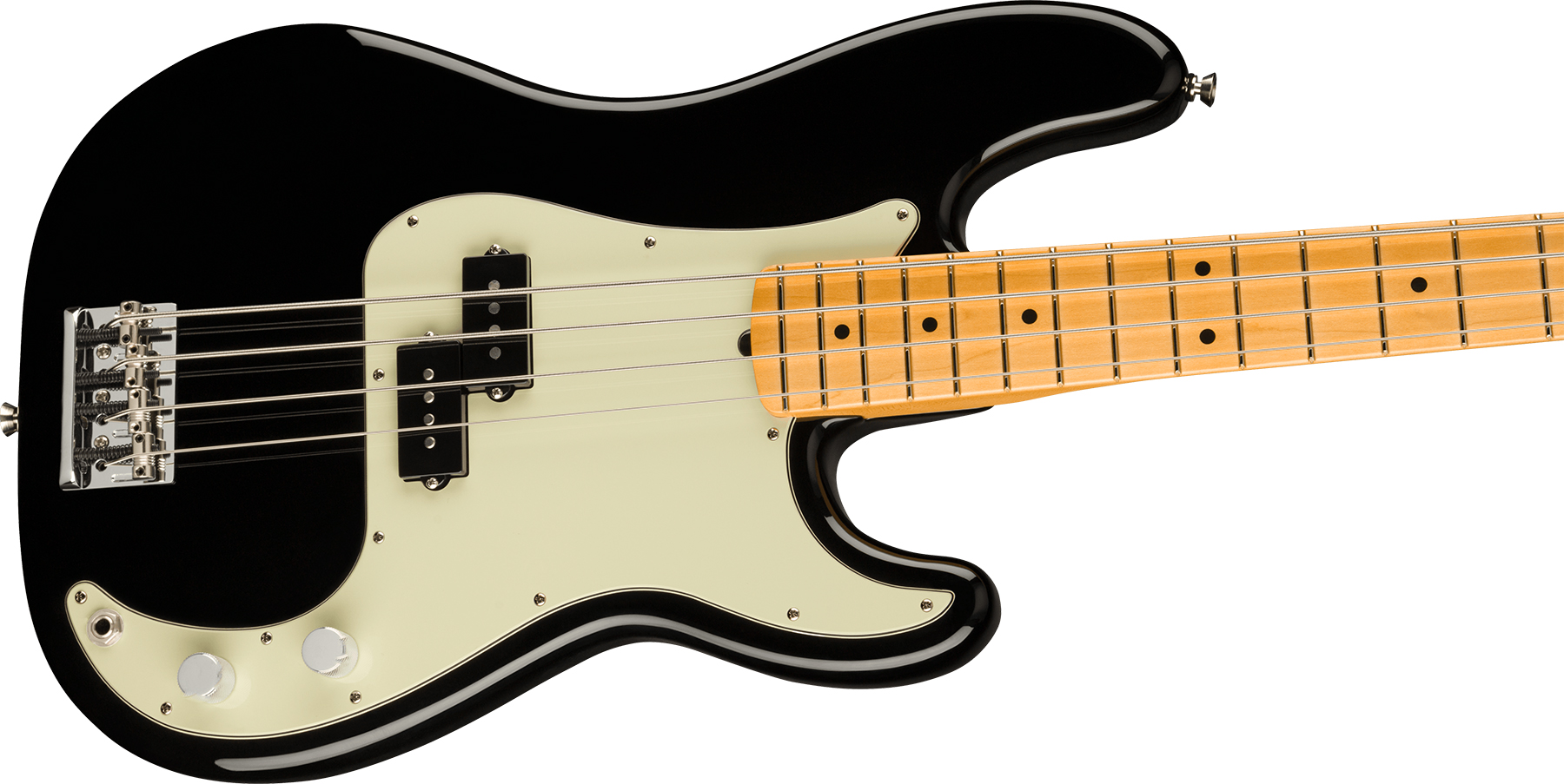 Fender Precision Bass American Professional Ii Usa Mn - Black - Solid body electric bass - Variation 2
