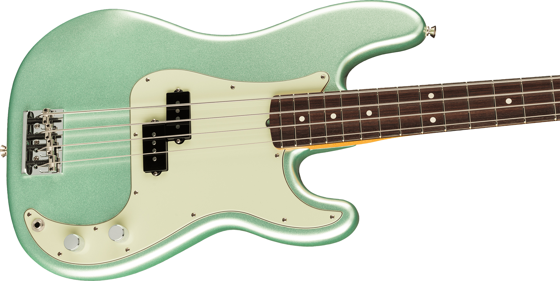 Fender Precision Bass American Professional Ii Usa Rw - Mystic Surf Green - Solid body electric bass - Variation 2