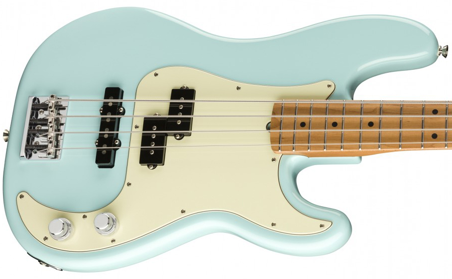 Fender Precision Bass Pj American Professional Ltd 2019 Usa Mn - Daphne Blue - Solid body electric bass - Variation 2