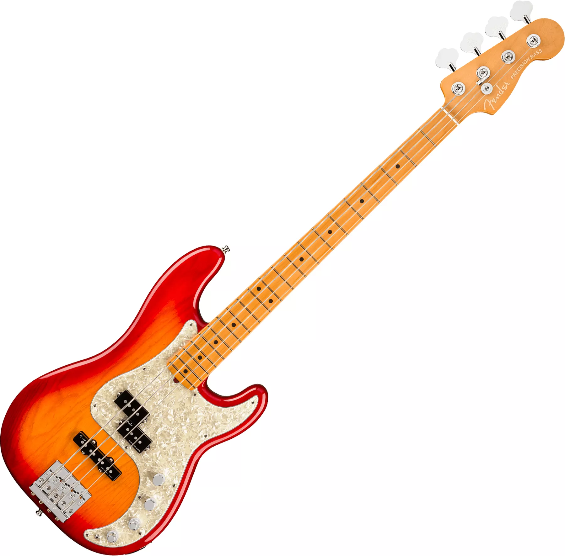 Fender American Ultra Precision Bass (USA, MN) - plasma red burst 