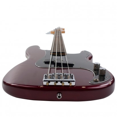 Fender Precision Bass Mexican Artist Nate Mendel 2012 Rw Candy Apple Red - Solid body electric bass - Variation 3