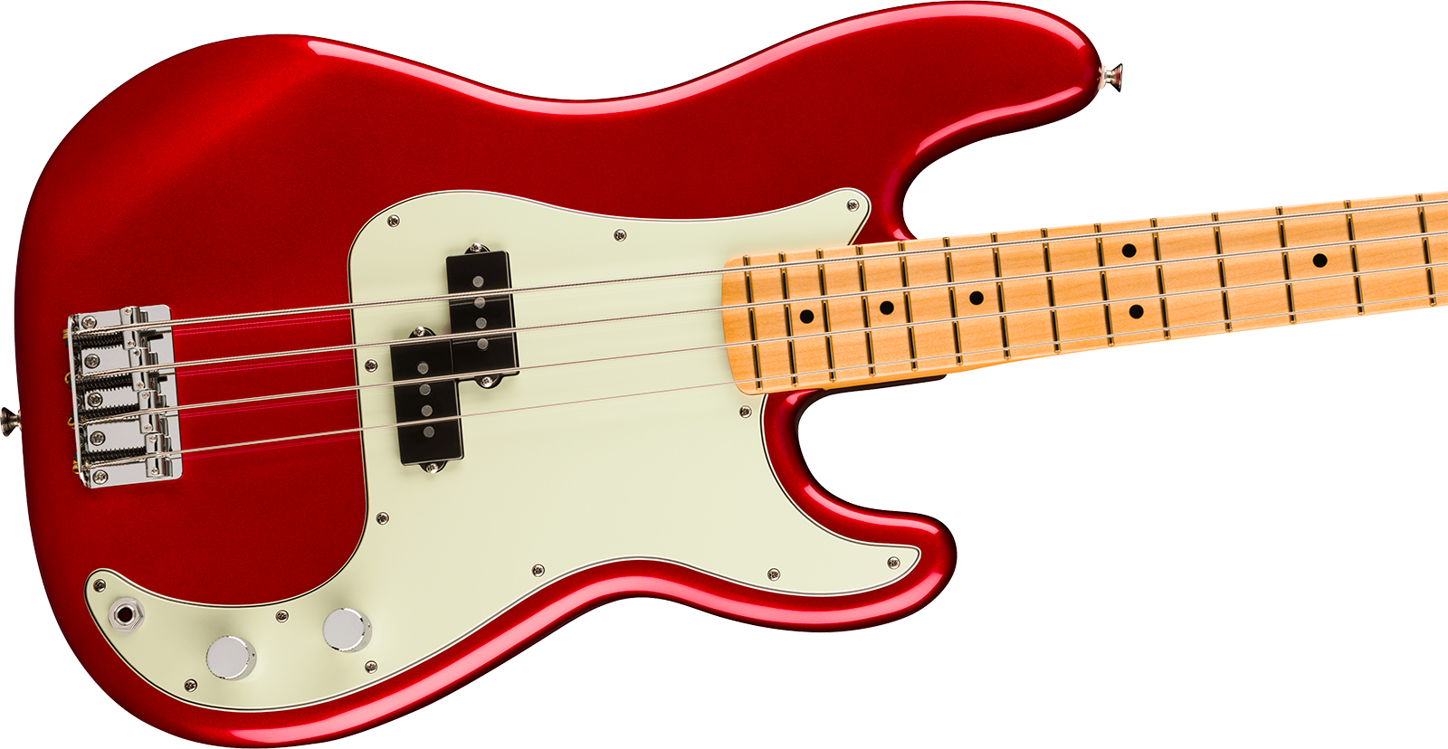 Fender Precision Bass Player Ii 75th Ann. Mex Ht 2s Mn - Candy Apple Red - Solid body electric bass - Variation 2
