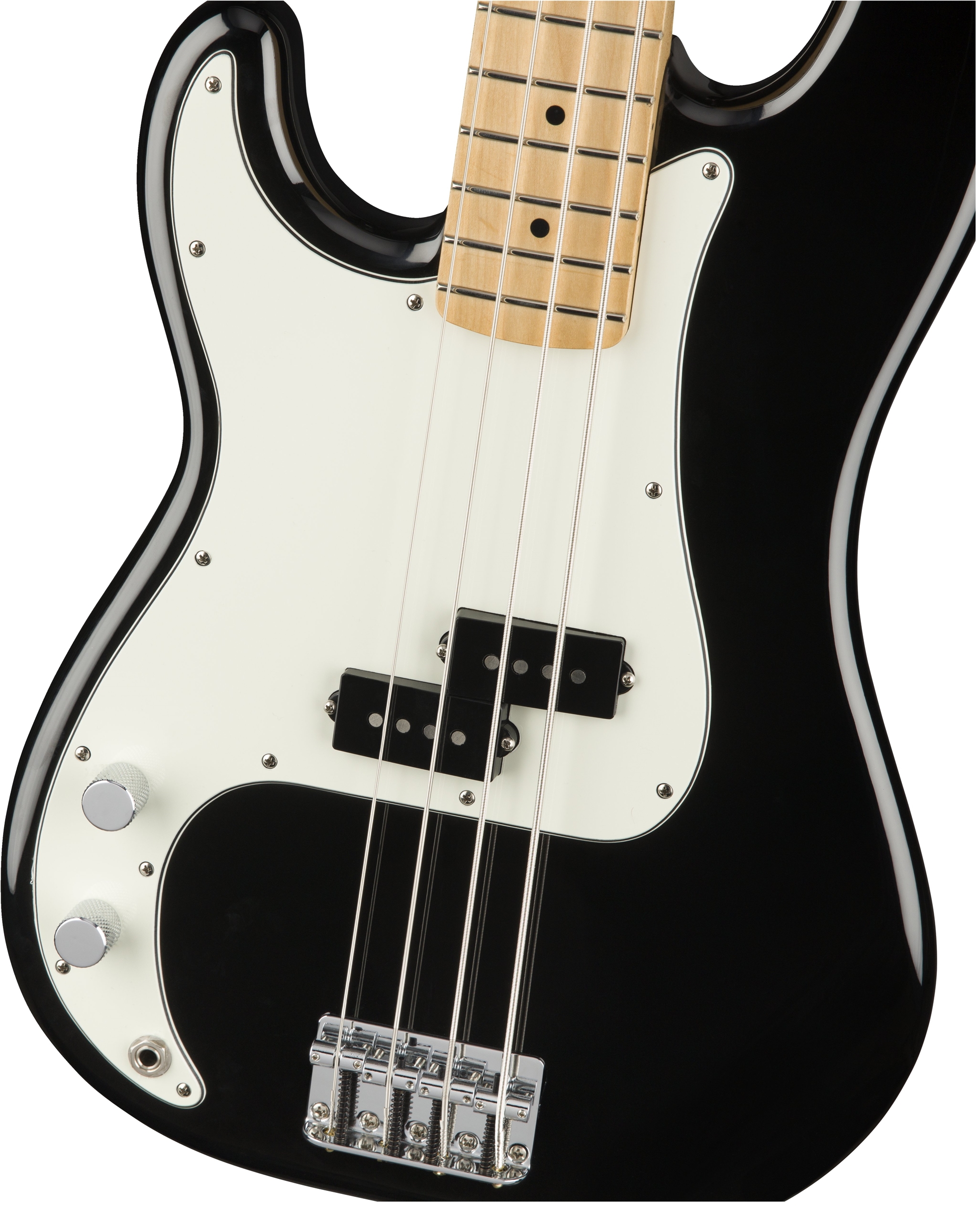 Fender Precision Bass Player Lh Gaucher Mex Mn - Black - Solid body electric bass - Variation 2