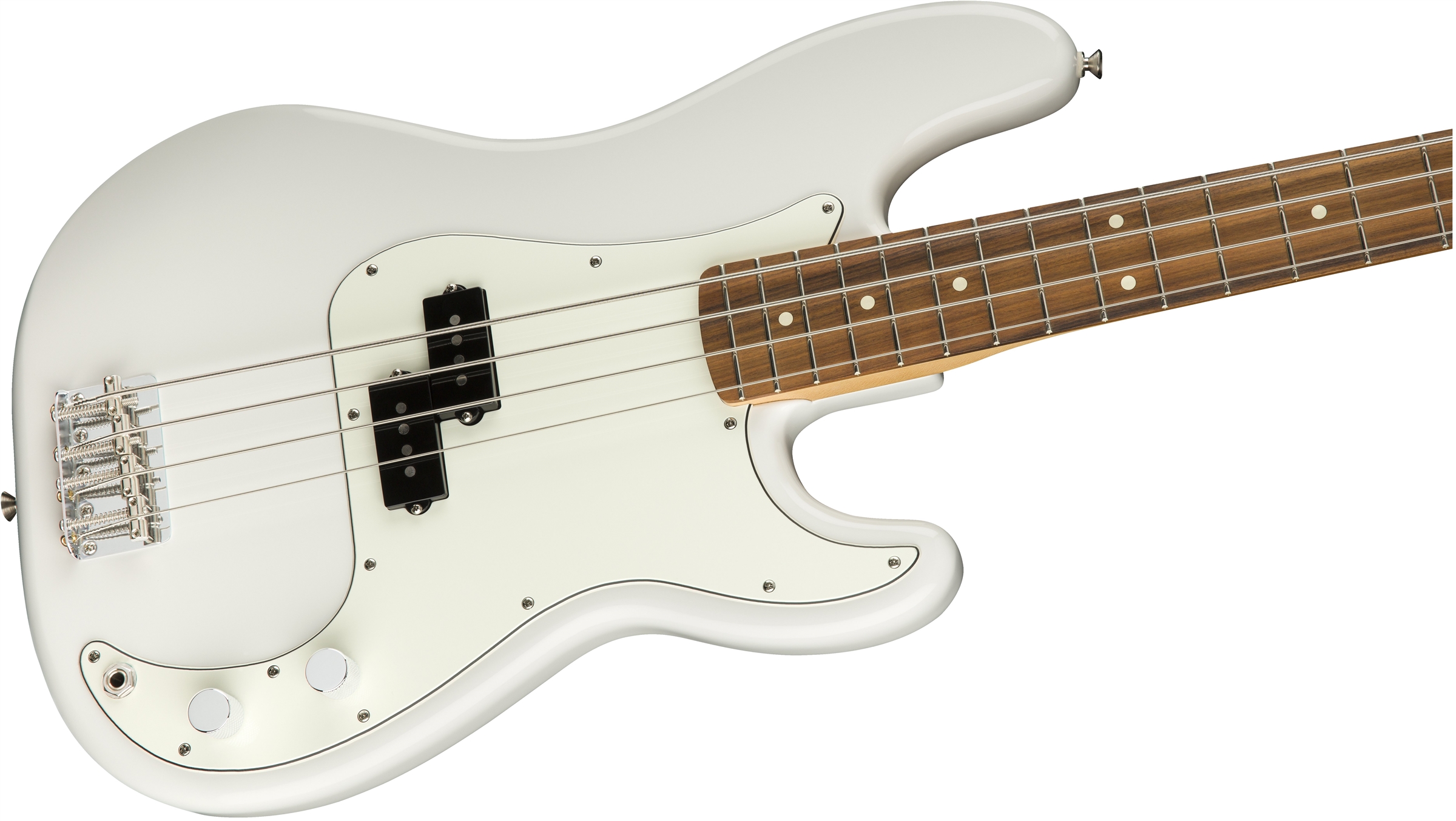 Fender Precision Bass Player Mex Pf - Polar White - Solid body electric bass - Variation 3