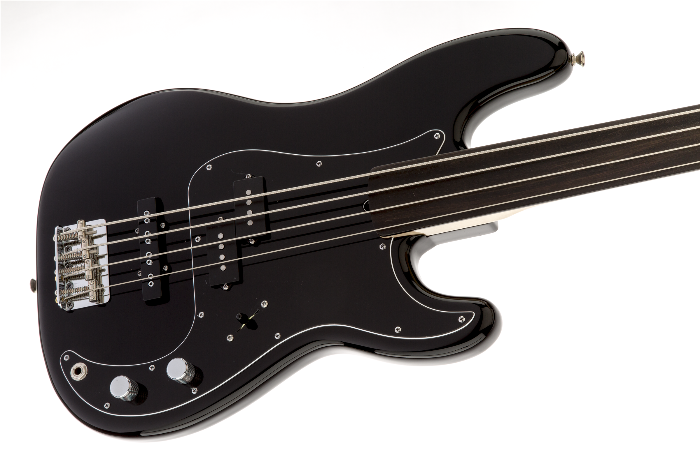 Fender Precision Bass Tony Franklin Fretless Black - Black - Solid body electric bass - Variation 2