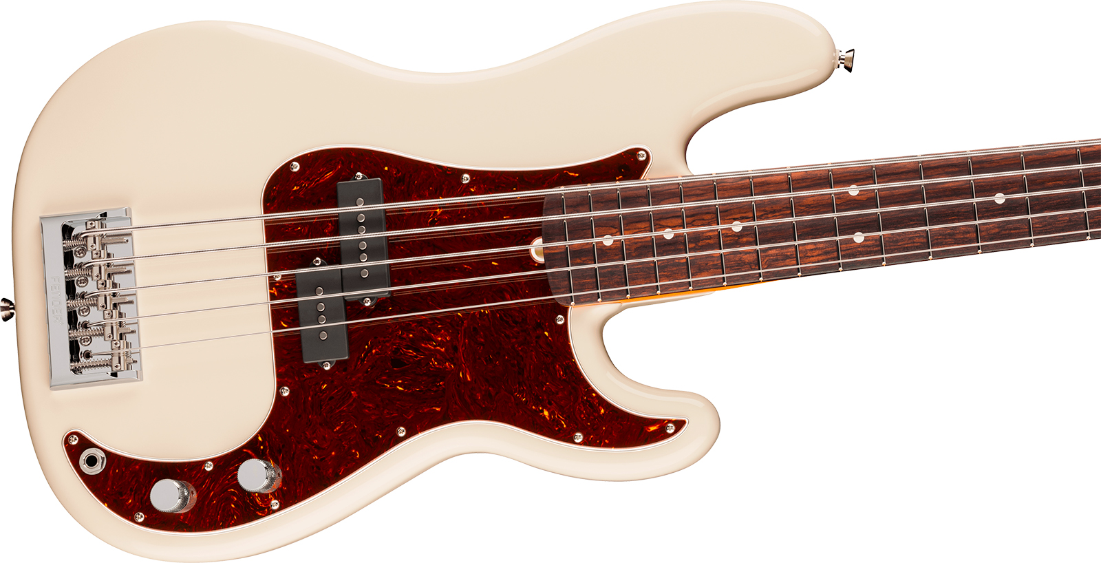 Fender Precision Bass V American Pro. Usa 5c Rw - Olympic White - Solid body electric bass - Variation 2