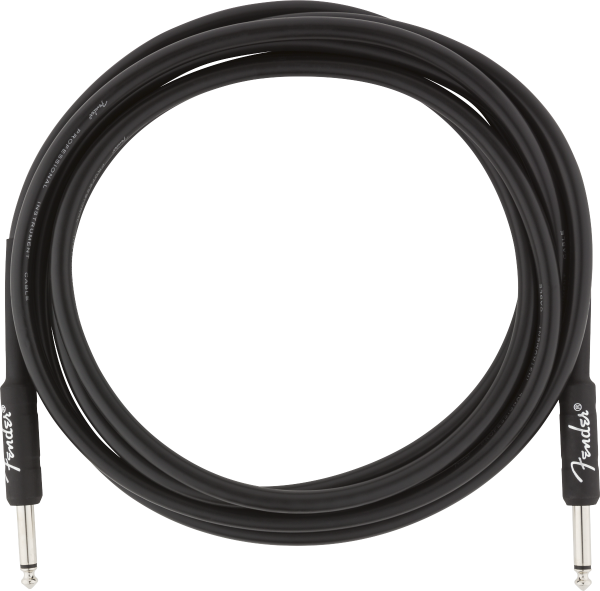 Cable Fender Professional Instrument Cable, Straight/Straight, 10ft - Black