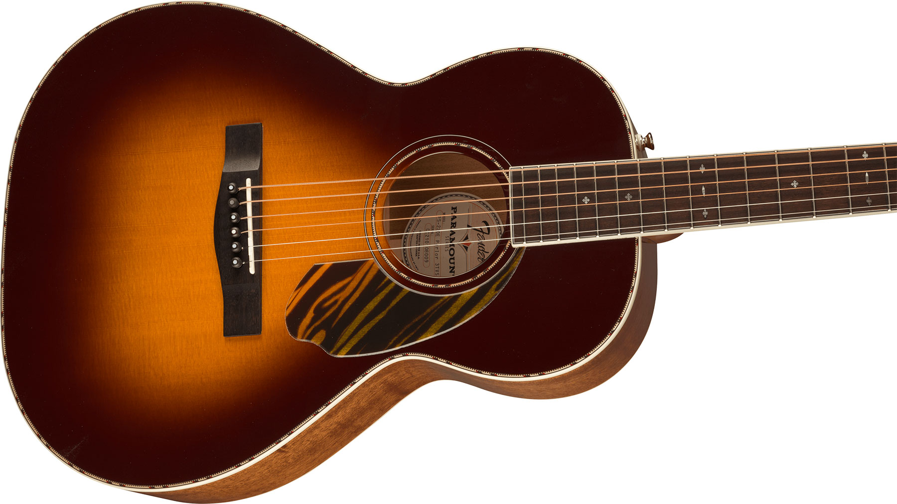 Fender Ps-220e Paramount Parlor Epicea Acajou Ova - 3-color Vintage Sunburst - Electro acoustic guitar - Variation 2