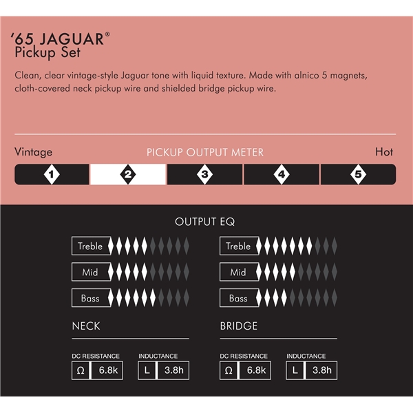 Fender Pure Vintage '65 Jaguar Pickups 2-set Alnico 5 - Electric guitar pickup - Variation 3