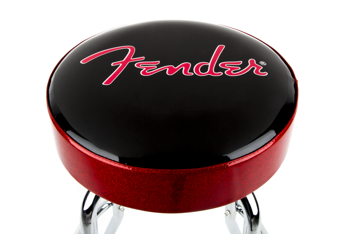 Fender Red Sparkle Logo Bar Stool 30 - Stool - Variation 1