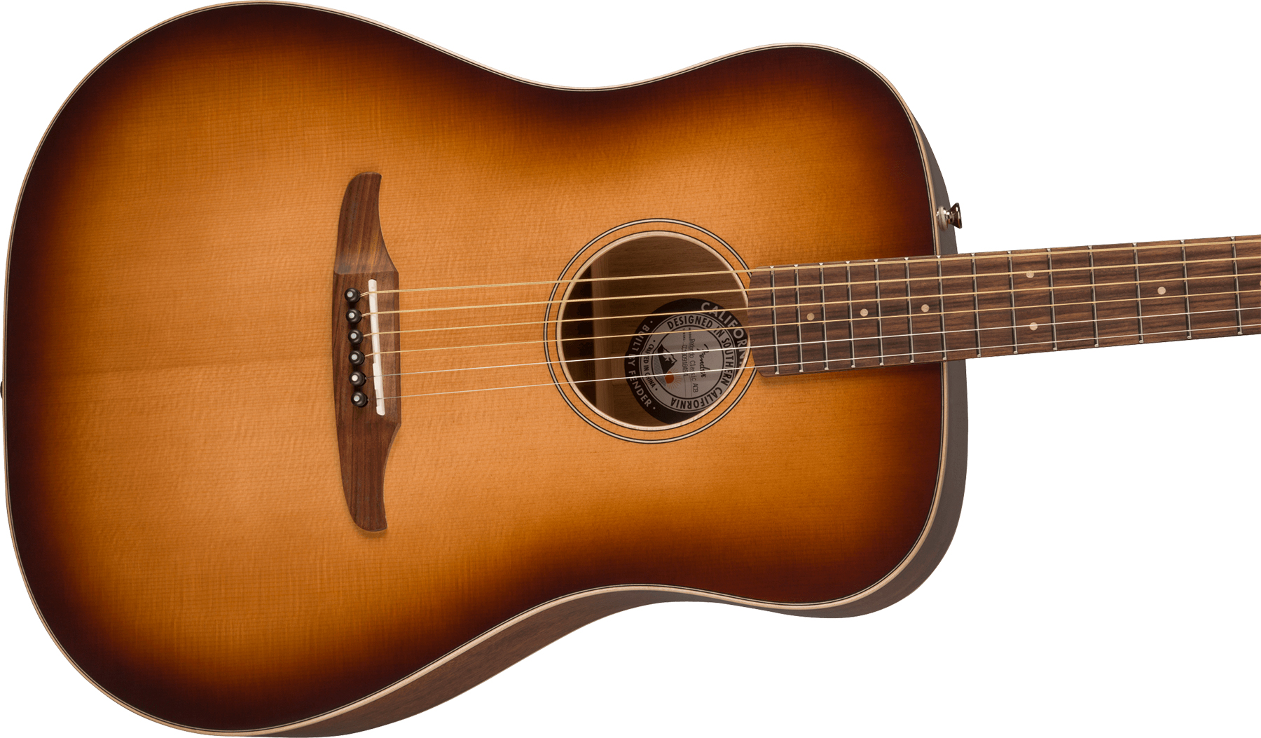 Fender Redondo Classic California Dreadnought Epicea Acajou Pf +housse - Aged Cognac Burst - Electro acoustic guitar - Variation 2