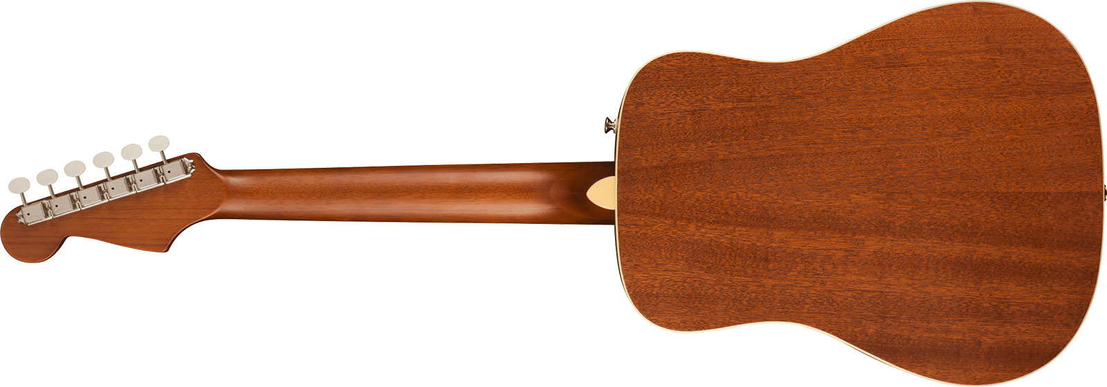 Fender Redondo Mini All Mahogany California Ltd Dreadnought 1/2 Tout Acajou Noy - Natural Satin - Travel acoustic guitar - Variation 1