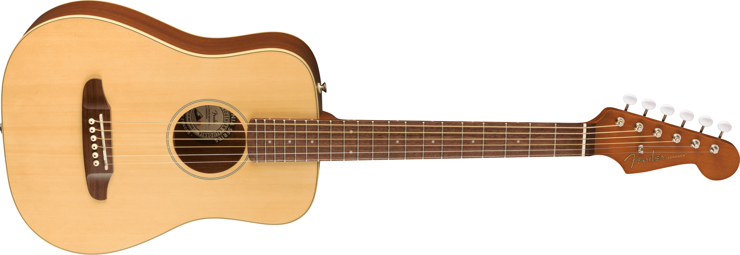 Fender Redondo Mini Dreadnought Epicea Acajou Pf - Naturel - Travel acoustic guitar - Variation 2